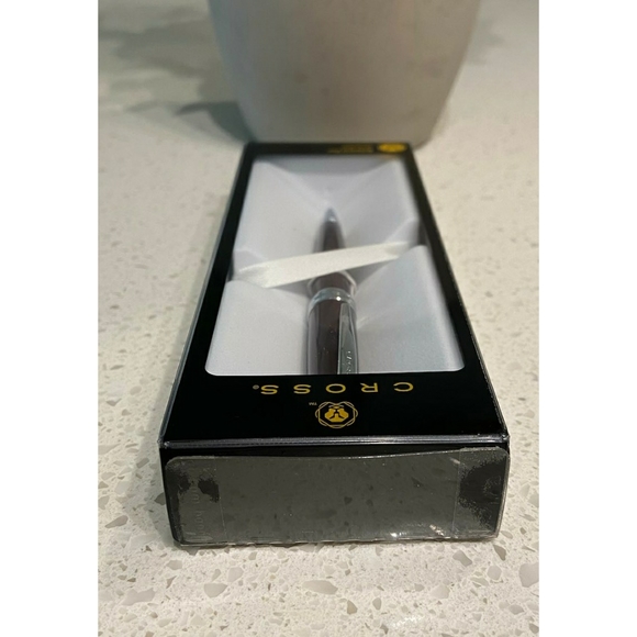 Cross Bailey Red Lacquer Ball Point Pen with Chrome Plated Fittings - AT0452S-8 - Picture 5 of 7